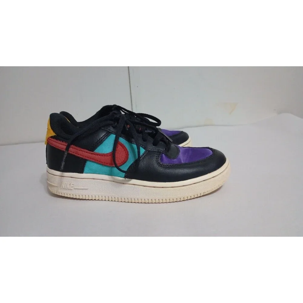 Nike Air Force Sz 12C Multicolor Athletic Shoes Sneakers DN4178-001 NBA Charm